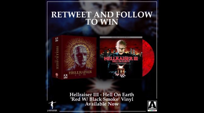 Giveaway!  Want To Win The Hellraiser III Vinyl  and Movie Trilogy Blu-Ray Box Set?